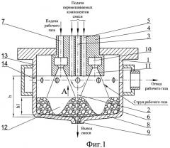 Газодинамический смеситель (патент 2463102)