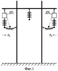 Устройство телеизмерения гололедной, ветровой и гололедно-ветровой нагрузок на фазный провод воздушной линии электропередачи с индикацией относительного направления ветра (патент 2255402)