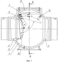 Обратный поворотный затвор (варианты) (патент 2514452)