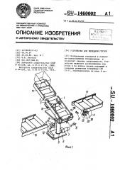Устройство для передачи грузов (патент 1460002)