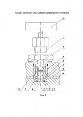 Клапан запорный игольчатый картриджного монтажа (патент 2614439)
