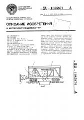 Способ разгрузки сыпучих грузов из вагонов с боковыми дверьми (патент 1085874)