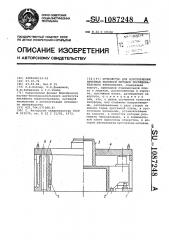 Устройство для изготовления литейных полуформ методом последовательного прессования (патент 1087248)