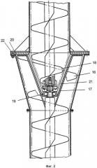 Винтовой конвейер для транспортирования сыпучих материалов (патент 2380303)