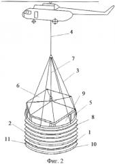 Спасательное устройство на внешней подвеске вертолета (патент 2561905)