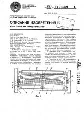 Устройство для центрирования холостой ветви ленты конвейера (патент 1122589)