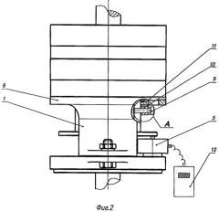 Устройство для определения осевой силы, действующей на рабочее колесо ступени погружного лопастного насоса (патент 2480722)