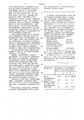 Жидкая самотвердеющая смесь для изготовления литейных форм и стержней (патент 1540923)