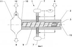 Дегазирующий экструдер с приводом (патент 2490124)