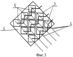Схема соединения квадратных знакосинтезирующих элементов на ромбовидном экране (патент 2463635)