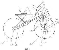 Полноприводный велосипед (патент 2379211)
