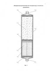 Минерализующий картридж для питьевой воды и способ его применения (патент 2616677)
