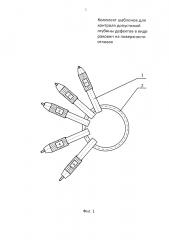 Комплект шаблонов для контроля допустимой глубины дефектов в виде раковин на поверхности отливок (патент 2622090)