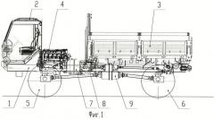 Грузовой автомобиль с передними и задними ведущими колесами (патент 2483947)
