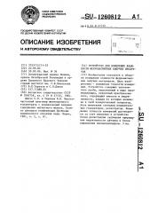 Устройство для измерения влажности ферромагнитных сыпучих продуктов (патент 1260812)