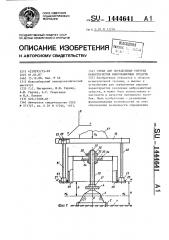 Стенд для определения упругих характеристик виброзащитных средств (патент 1444641)