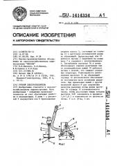 Ручной электрорыхлитель (патент 1414334)