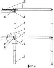 Узел межэтажного соединения элементов пространственного каркаса здания из трех модулей (патент 2400605)