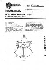 Грейфер для очистки каналов (патент 1023034)