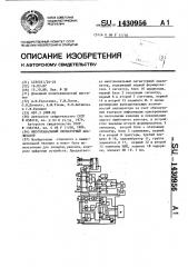 Многоканальный сигнатурный анализатор (патент 1430956)