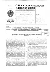 Установка для очистки стволов группб1деревьевот сучьев (патент 250424)