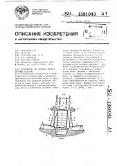 Устройство для разбора пакета штучных изделий (патент 1381043)