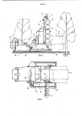 Машина для контурной обрезки деревьев и измельчения срезанных ветвей (патент 854318)