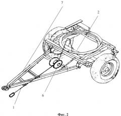 Тросовый догружатель ведущего моста колесного трактора при агрегатировании с прицепами (патент 2590777)