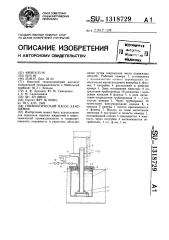 Пневматический насос замещения (патент 1318729)
