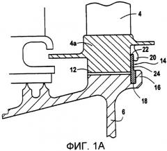 Устройство для аксиального удержания лопаток, установленных на роторном диске газотурбинного двигателя (патент 2471999)