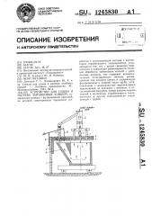 Устройство для сушки и нагрева чайниковых ковшей (патент 1245830)