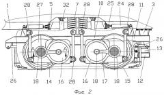 Железнодорожное тяговое транспортное средство с двухосными тележками (варианты) (патент 2307756)