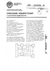 Цифровой измерительный прибор (патент 1216742)