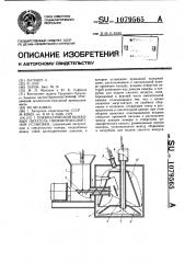 Пневматический шнековый питатель пневмотранспортной установки (патент 1079565)