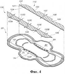 Абсорбирующее изделие личной гигиены, имеющее крылышки и защитные полоски (патент 2597586)