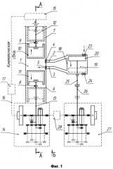 Однокамерный многоцилиндровый двигатель внутреннего сгорания со встречнодвижущимися поршнями (патент 2362893)