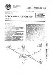 Дождевальная установка (патент 1790345)