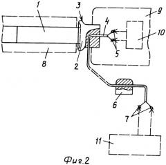 Устройство проводной электрической связи для метаемого тела и способ испытаний метаемых тел с непрерывной регистрацией баллистических параметров (патент 2287756)
