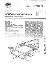 Акробатическая дорожка (патент 1657206)
