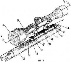 Устройство для установки, позиционирования и фиксации оптического прицела на пневматической винтовке (патент 2401971)