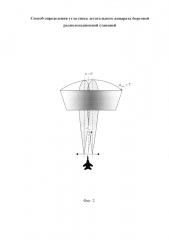 Способ определения угла сноса летательного аппарата бортовой радиолокационной станцией (патент 2660159)