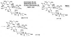 Химерные антибиотики на основе гликопептидов и 11,12-циклического карбоната азитромицина и способ их получения (патент 2570425)