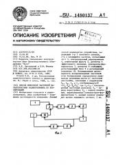 Способ измерения частотной характеристики радиоприемника по блокированию (патент 1480137)