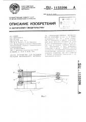 Устройство для рядовой укладки нитевидного материала, преимущественно проволоки,на катушку (патент 1133206)