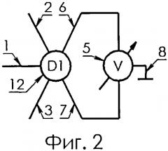 Многодиапазонная трехпоточная бесступенчатая трансмиссия на основе пятизвенного дифференциального механизма (патент 2554922)