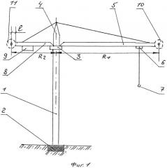 Башенный кран (патент 2525495)
