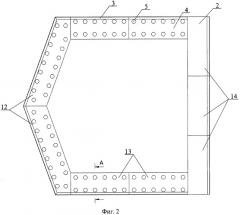 Устройство противоледовой защиты для гидротехнического сооружения, расположенного на мелководном континентальном шельфе (патент 2521674)