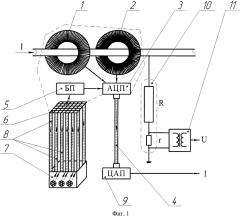 Устройство измерения переменного тока и напряжения с гальванической развязкой (патент 2648020)