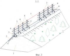 Лавинозащитная дамба комбинированной конструкции (патент 2434989)