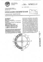 Многороторный однофазный асинхронный электродвигатель (патент 1676013)